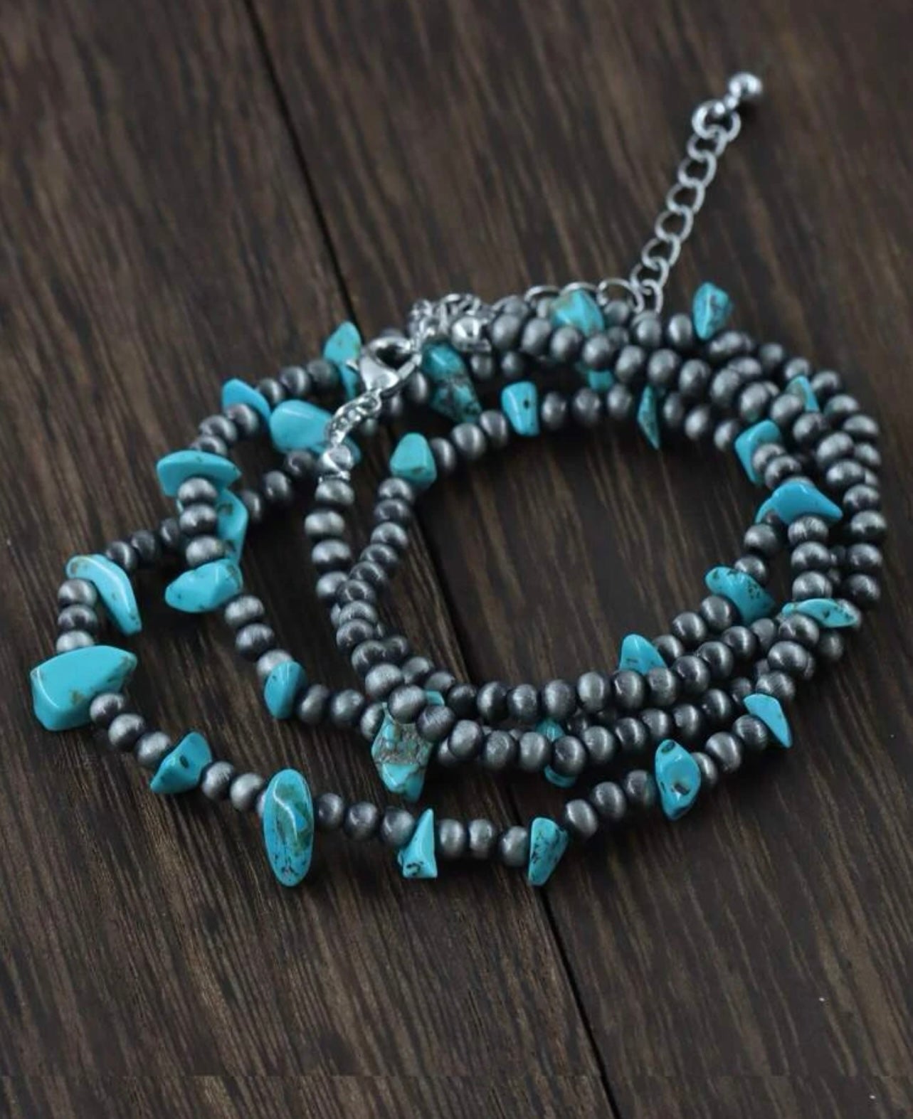 turquoise beaded necklace